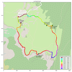 Carte de l'itinéraire