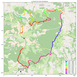 Carte de l'itinéraire