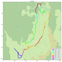 Carte de l'itinéraire